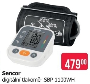 Digitální tlakoměr Sencor SBP 1100 WH