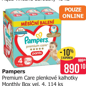 Pleny dětské Pampers Pants Premium Care