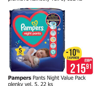 Pleny dětské PampersNight Pants