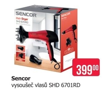 Vysoušeč vlasů Sencor SHD 6701RD