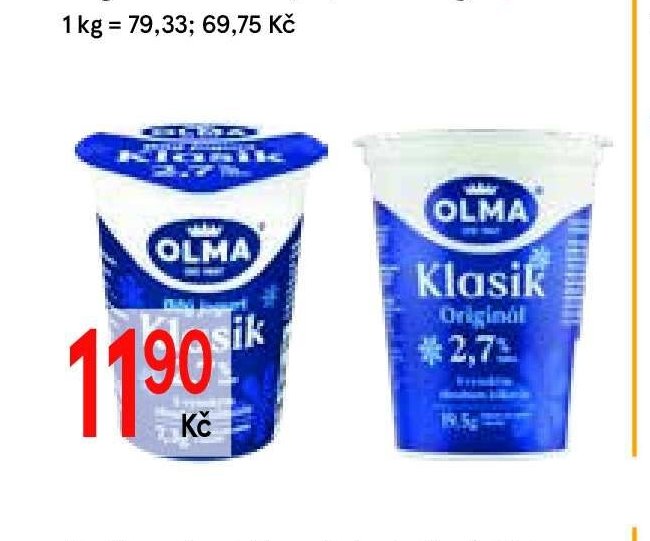 Jogurt Klasik bílý 2,7% 150 g