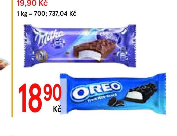 Mléčný snack Milka choco 29 g
