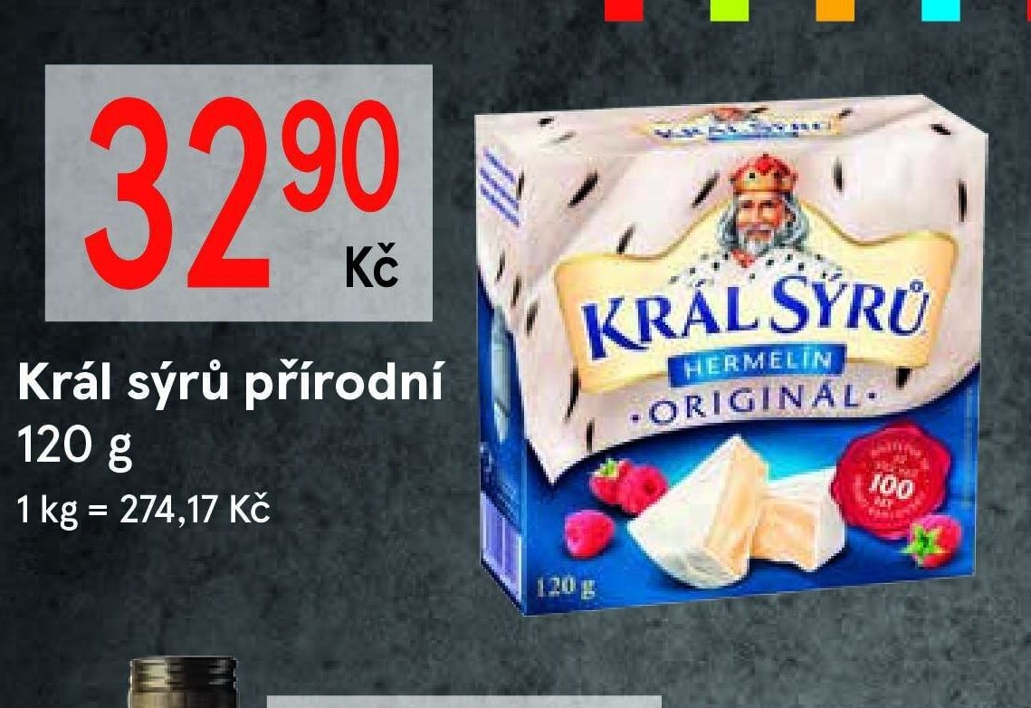 Král sýrů přírodní 120 g