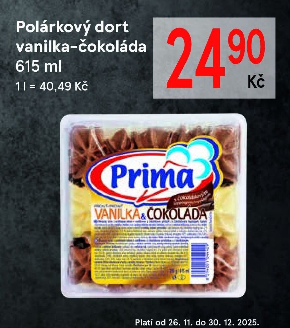 Polárkový dort vanilka-čokoláda 615 ml
