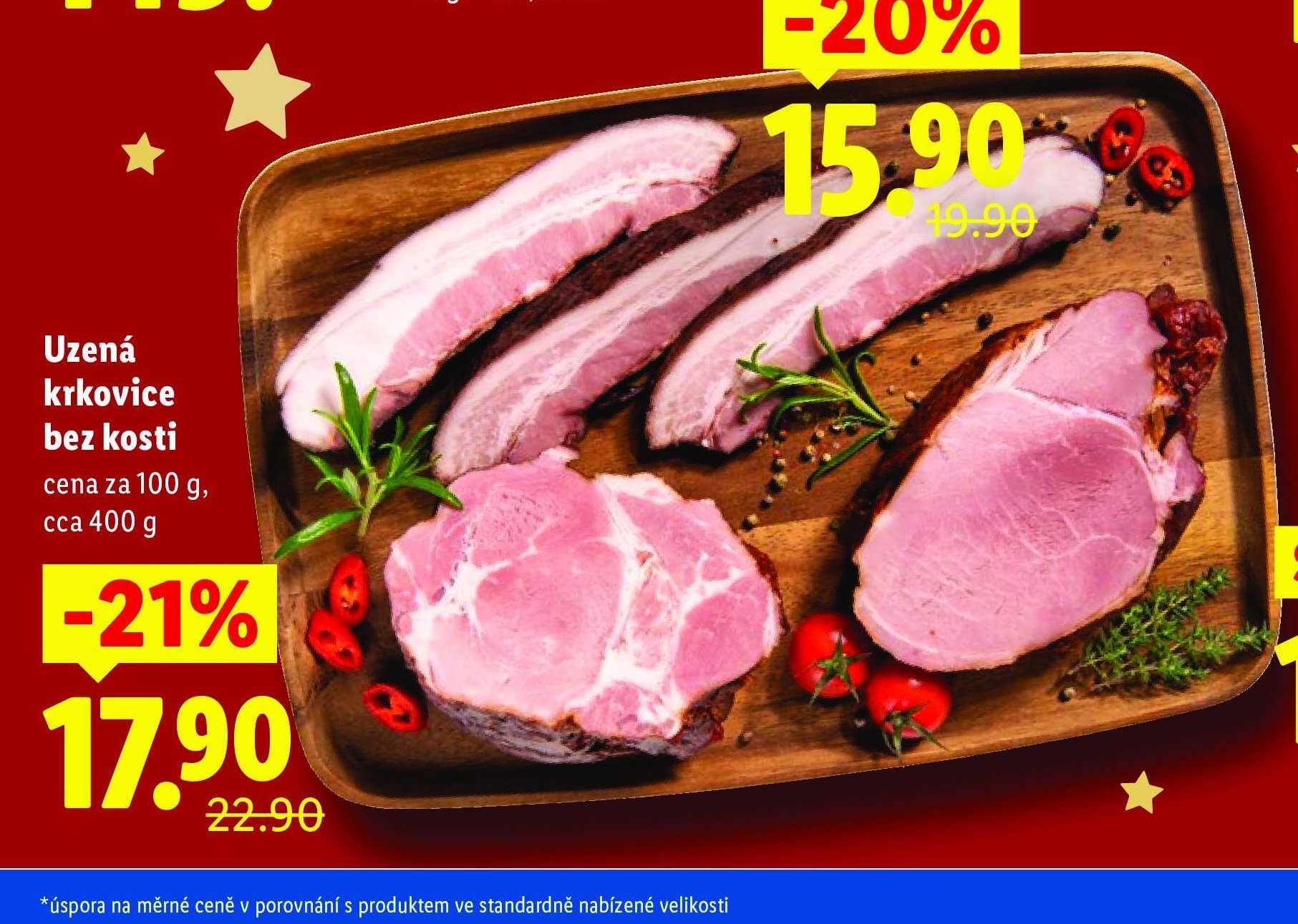 Uzená krkovice bez kosti