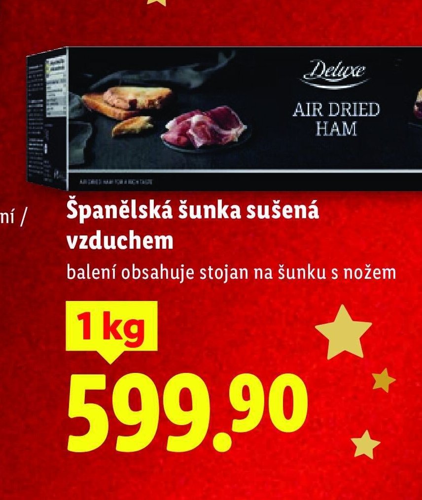 Španělská šunka sušená vzduchem