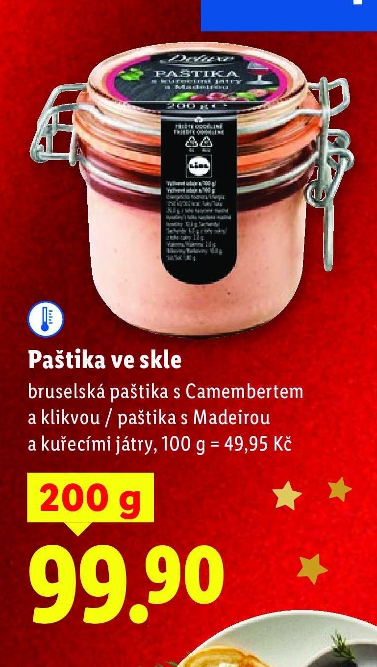 Paštika ve skle