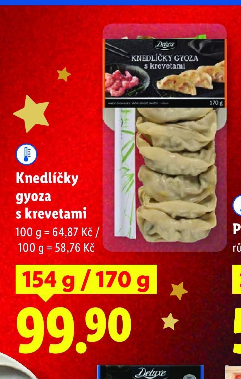 Knedlíčky gyoza s krevetami