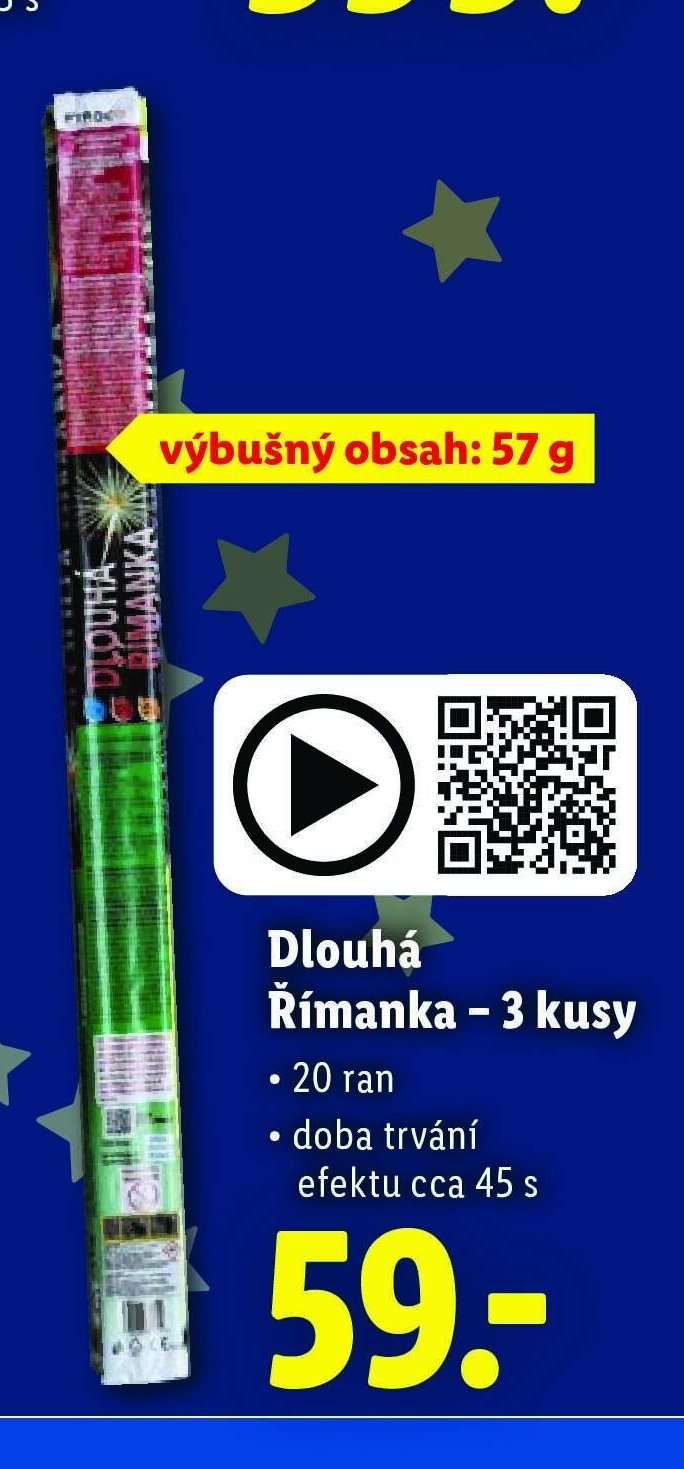 Dlouhá Římanka - 3 kusy