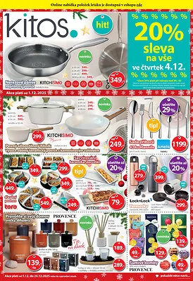 akční leták Kitos 1.12.2025-24.12.2025
