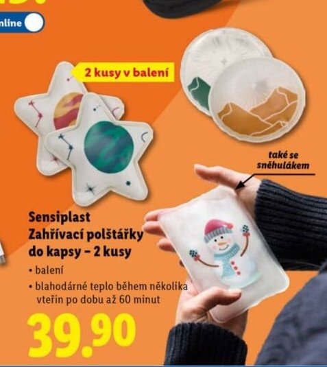 Sensiplast Zahřívací polštářky do kapsy – 2 kusy - Lidl akcniletaky.com