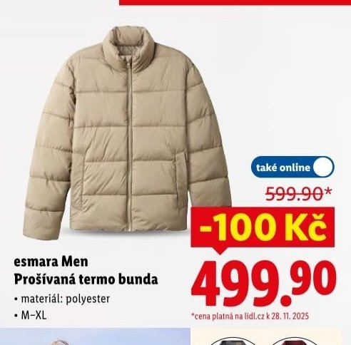 esmara Men Prošívaná termo bunda - Lidl akcniletaky.com
