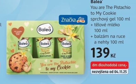Balea You are The Pistachio to My Cookie dárková sada