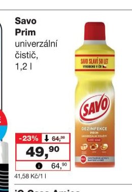 Savo Prim univerzální čistič 1,2 l