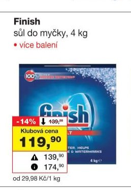Finish sůl do myčky 4 kg