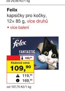 Felix kapsičky pro kočky 12x 85 g