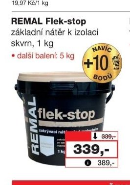 REMAL Flek-stop základní nátěr k izolaci skvrn, 1 kg