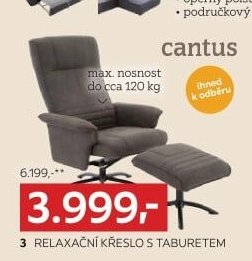 Relaxační křeslo s taburetem