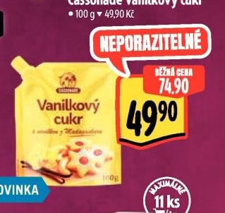 Cassonade Vanilkový cukr