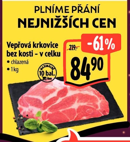Vepřová krkovice bez kosti