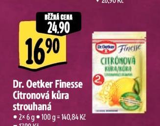 Citronová kůra Finesse Dr. Oetker