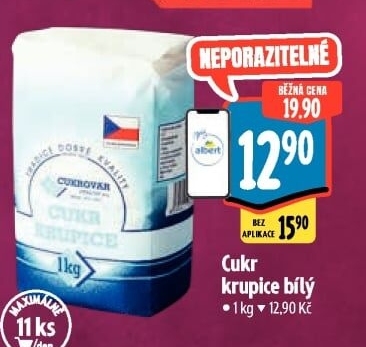 Cukr krupice Cukrovar Vrbátky
