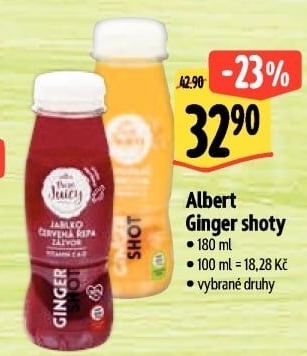 Džus Pure Ginger shot Albert