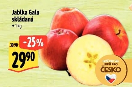 Jablka červená Gala