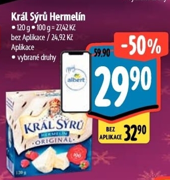 Sýr Hermelín Král sýrů