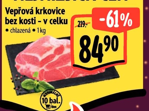 Vepřová krkovice bez kosti