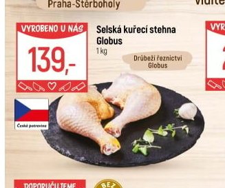 Selská kuřecí stehna Globus