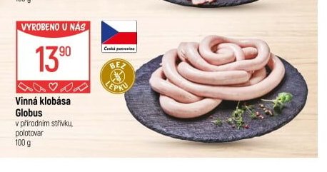 Vinná klobása Globus