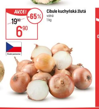 Cibule kuchyňská žlutá