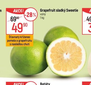 Grapefruit sladký Sweetie
