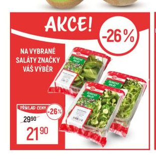 Na vybrané saláty značky Váš Výběr