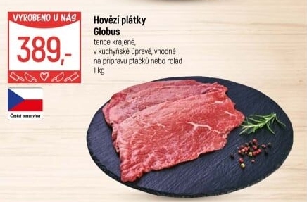 Hovězí plátky Globus