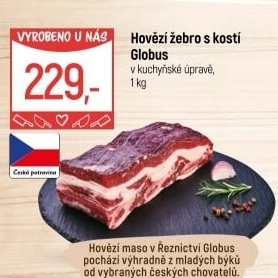 Hovězí žebra s kostí Globus