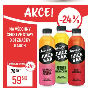 Šťáva čerstvá Juice Bar Rauch