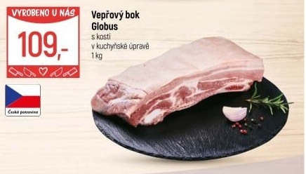 Vepřový bok s kostí Globus