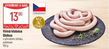 Vinná klobása Globus