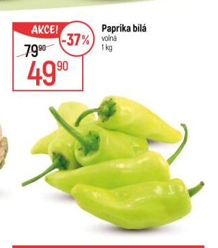 Paprika bílá