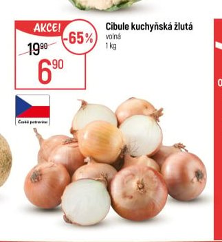 Cibule kuchyňská žlutá