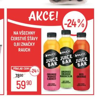 NA VŠECHNY ČERSTVÉ ŠŤÁVY 0,8L ZNAČKY RAUCH