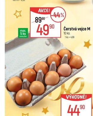 Čerstvá vejce M