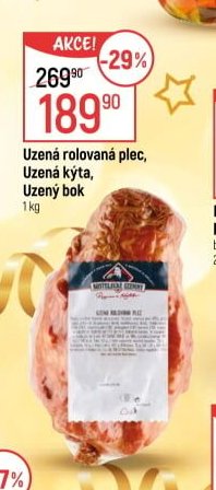 Uzená rolovaná plec, Uzená kýta, Uzený bok