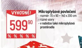 Mikroplyšové povlečení