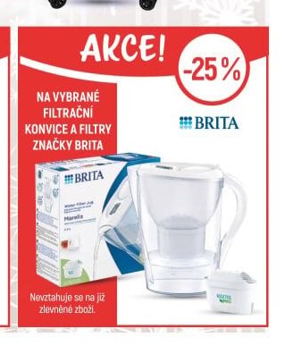 Filtrační konvice a filtry značky Brita