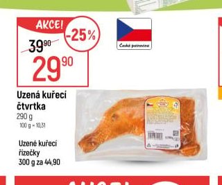 Uzená kuřecí čtvrtka