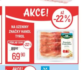Na uzeniny značky Handl Tyrol