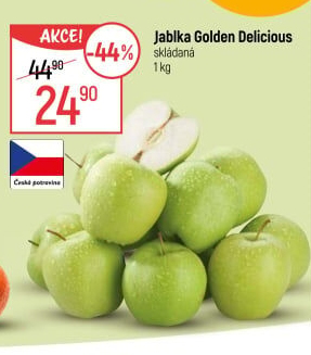 Jablka Golden Delicious